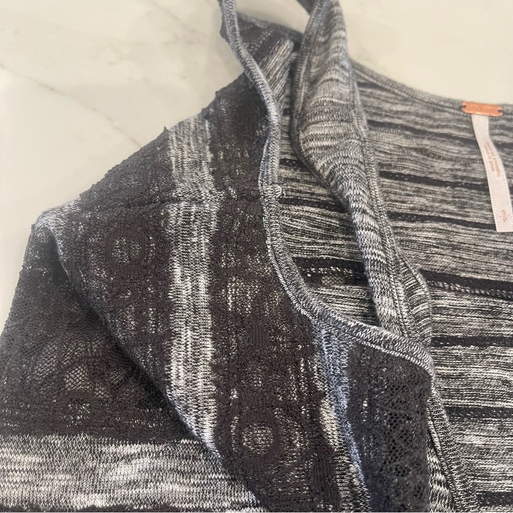 NWOT Free People black and grey maxi dress - Picture 6 of 13